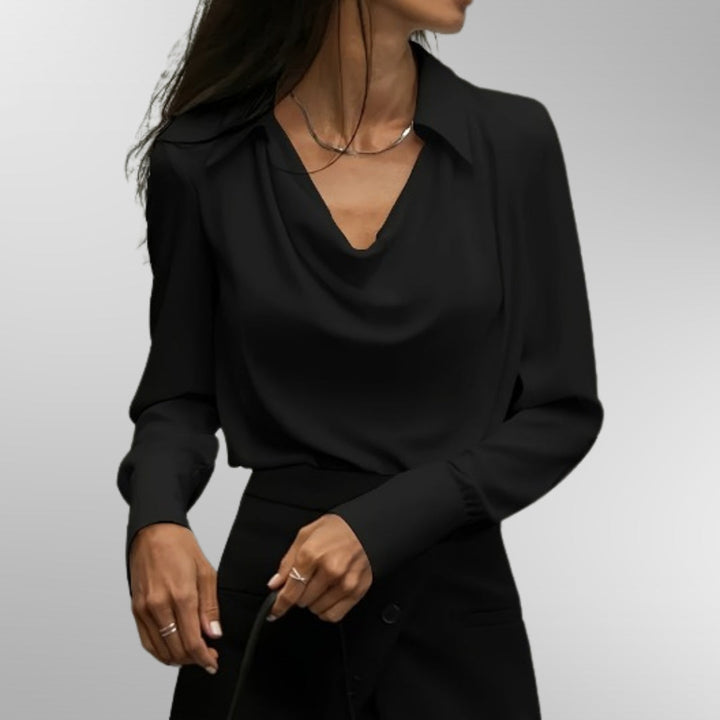 Violet | Elegant Satin Blouse