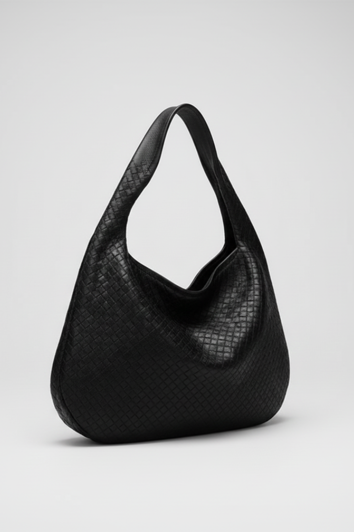 Women’s Shoulder Bag with Single Strap and Rounded Outline